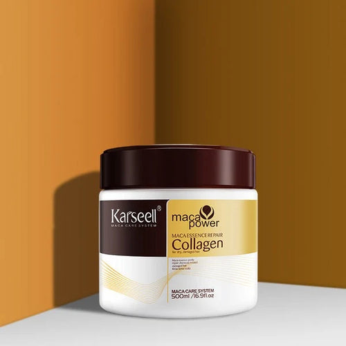 Karseell Maca Essence Hair Collagen 500ml container for dry hair