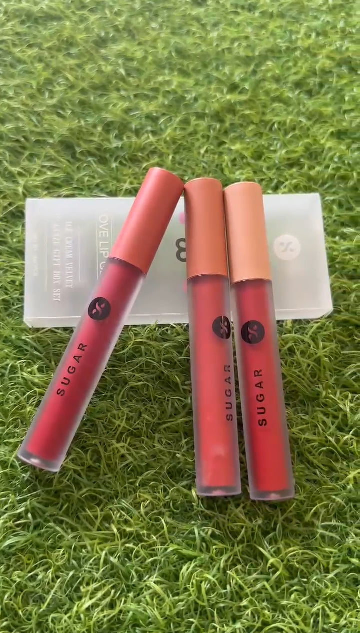 SUGAR Love Lip Glaze individual shades open view